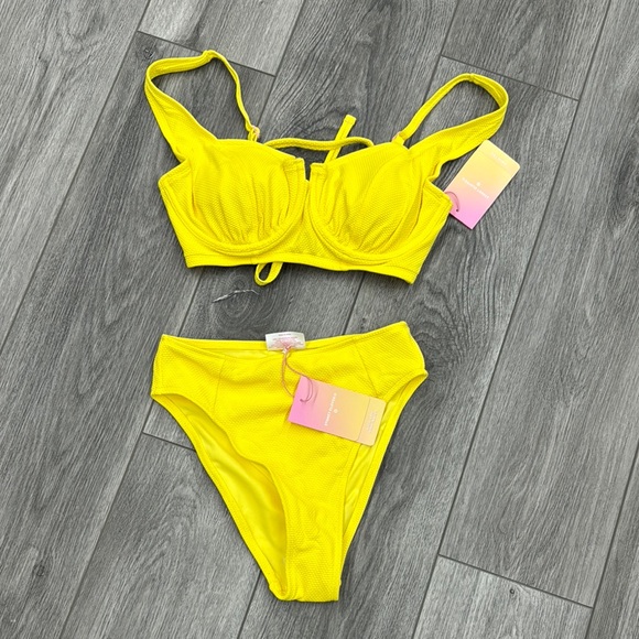 Stoney Clover Lane Other - NWT Stoney Clover x Target  Yellow Bikini Set